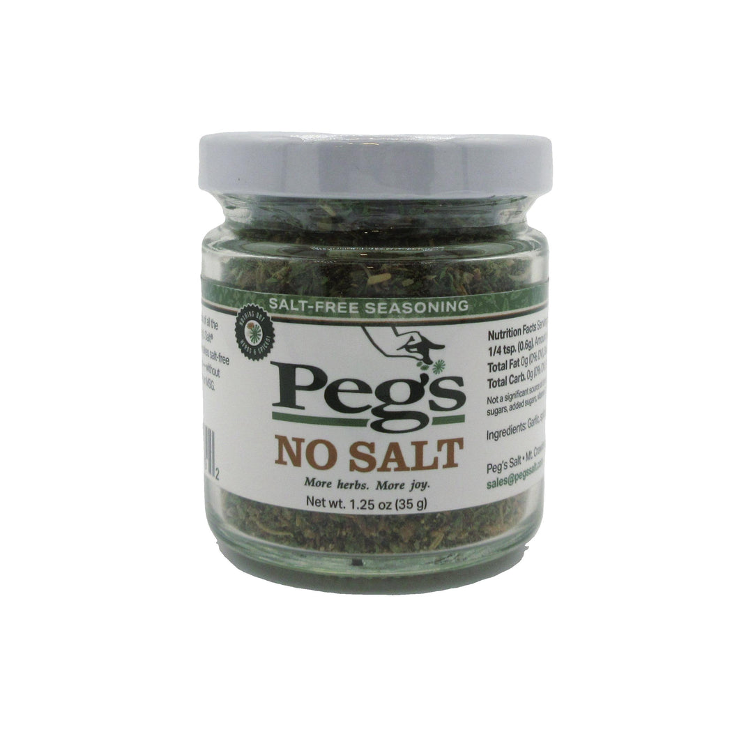 Peg's NO Salt (1.25 oz Jar) -- NEW